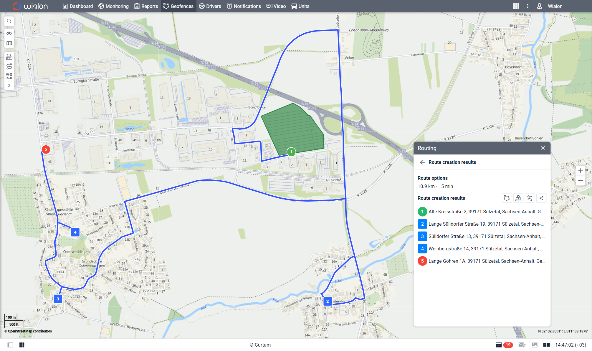 Route optimization